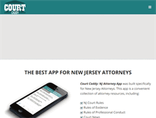 Tablet Screenshot of courtcaddy.com